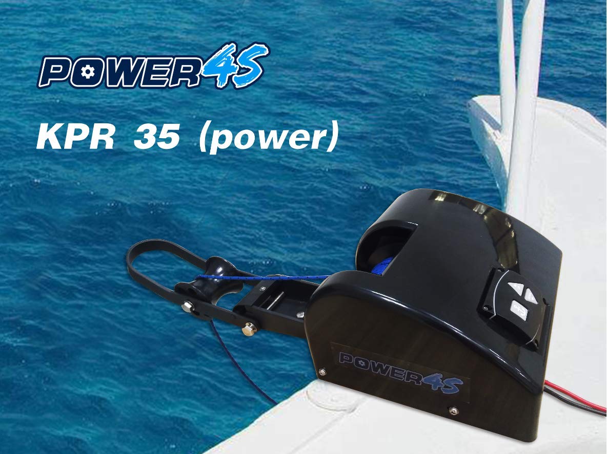 POWER4S 12V Second Switch Kit Anchor Winch Freshwater 35LBS Black Marine Boat Yacht