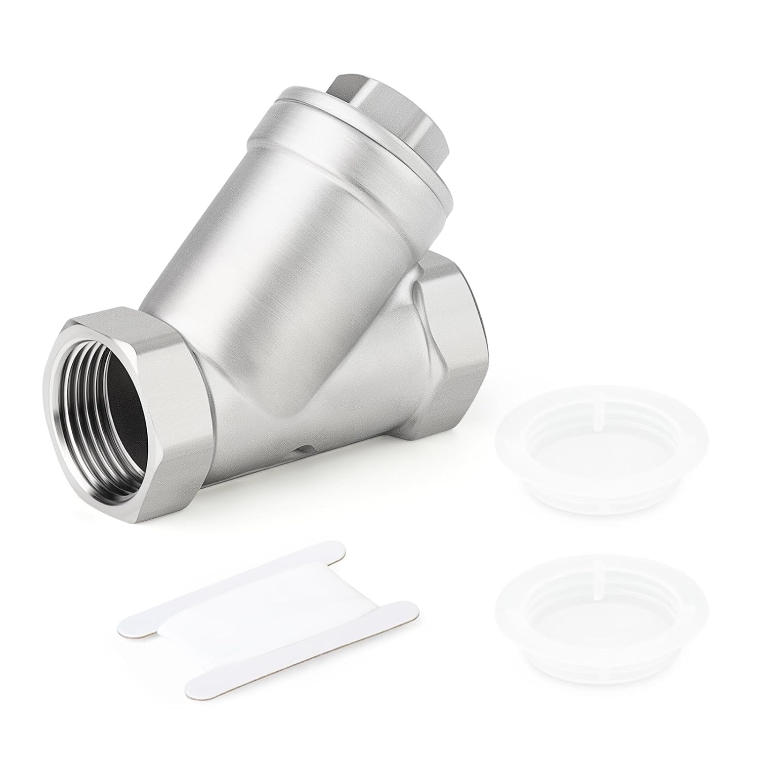 TAISHER 1PCS 304 Stainless Steel 1-1/2" BSP Female WYE Y Strainer Mesh Filter Valve CF8 WOG 800