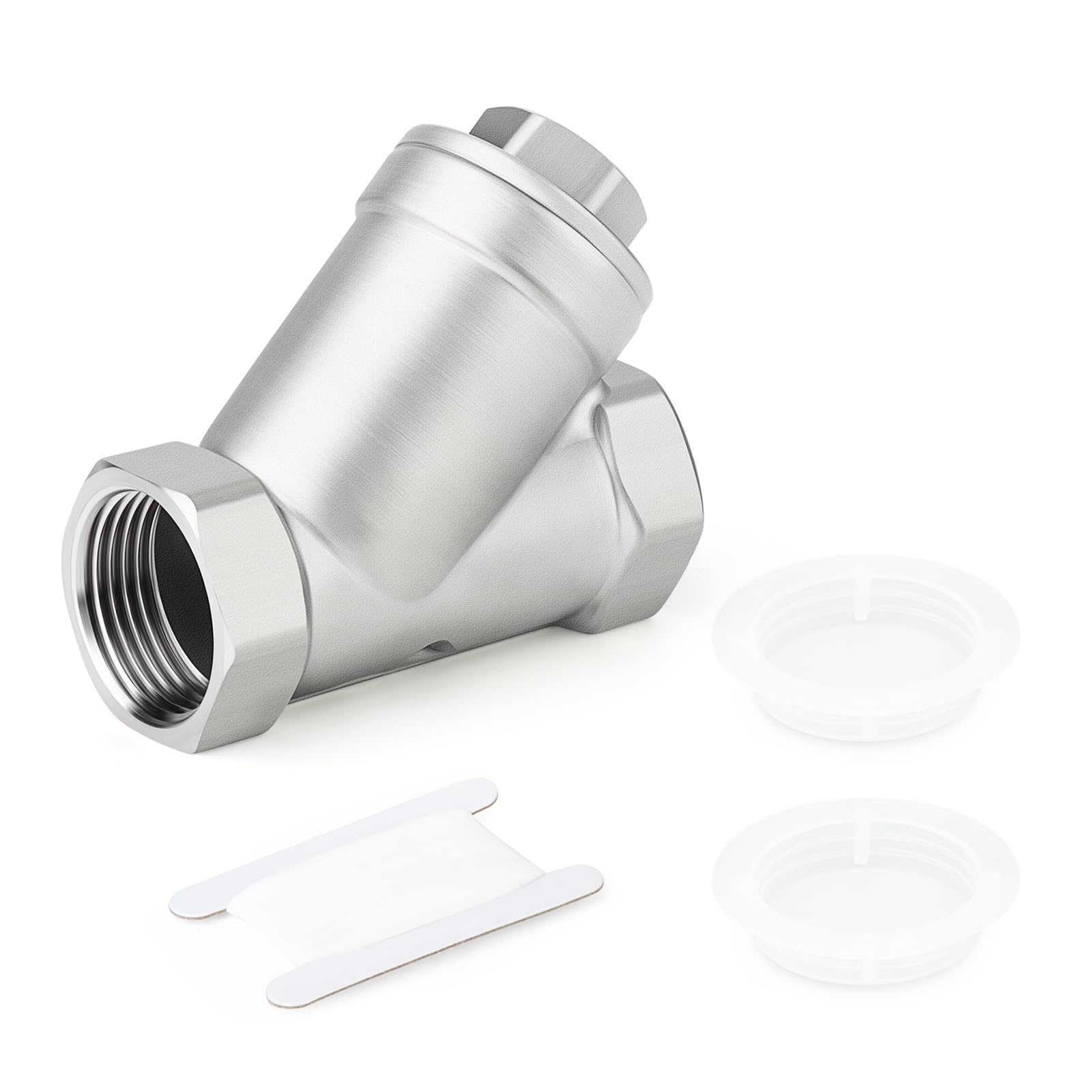 [BRSRGZ37OIAQMCI4] TAISHER 1Pcs 304 Stainless Steel 1-1/2" BSP Female WYE Y Strainer Mesh Filter Valve CF8 WOG 800