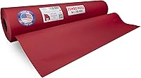 Vista 1 de Rollo Jumbo de papel kraft rojo de 36 x 8400 pulgadas (700 pies) – Rollo de papel artesanal hecho en Estados Unidos de 45 libras de grosor – Rollo