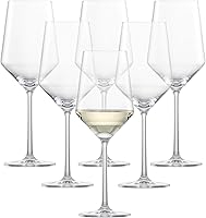 Zwiesel Glas Pure Sauvignon Blanc Wine Glasses Set of 6 - 14oz Tritan Crystal, Dishwasher Safe, Made in Germany