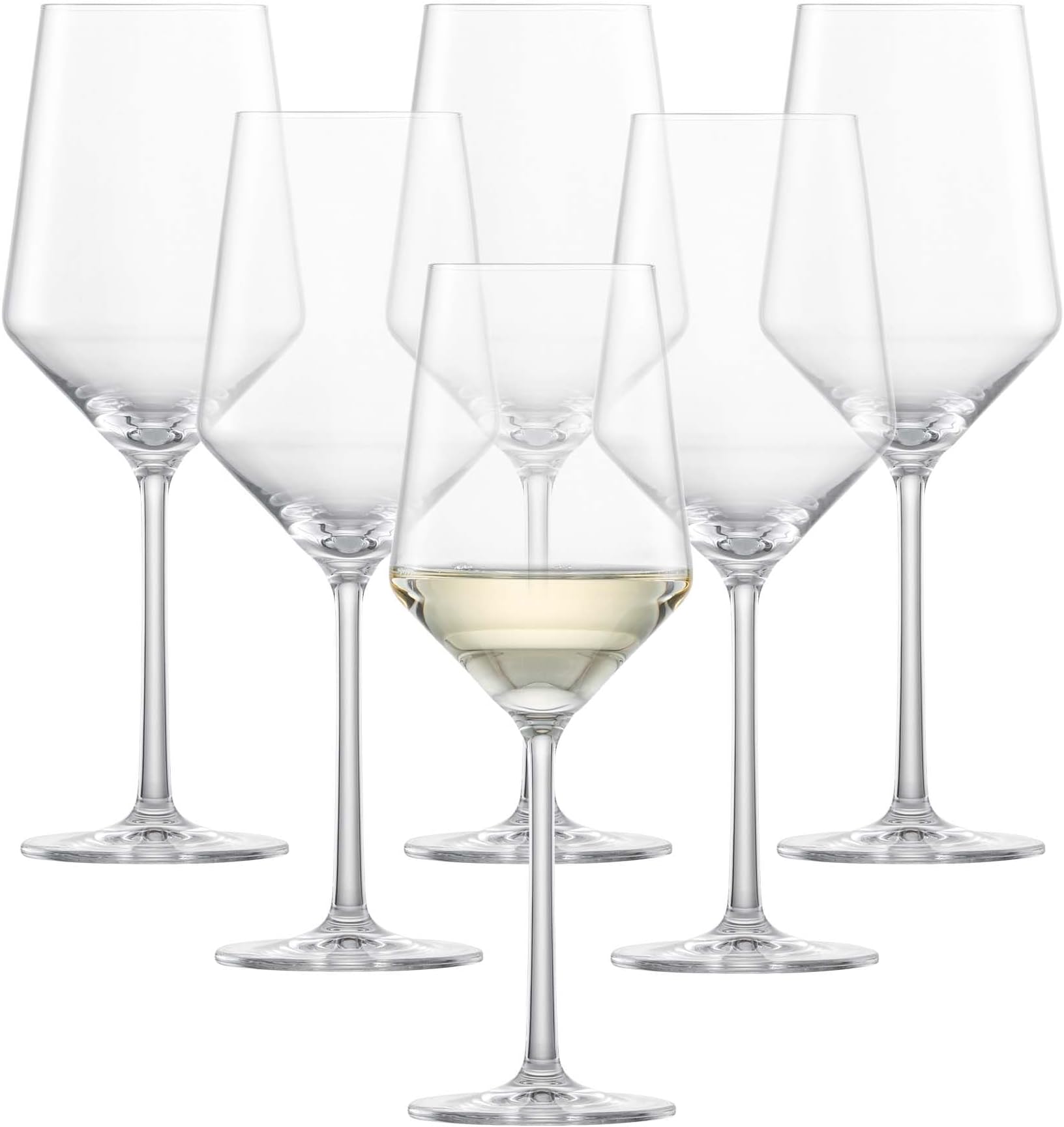 Schott Zwiesel Tritan Crystal Glass Pure Stemware Collection Sauvignon Blanc/Rose/Tasting, White Wine Glass, 13.8-Ounce, Set of 6