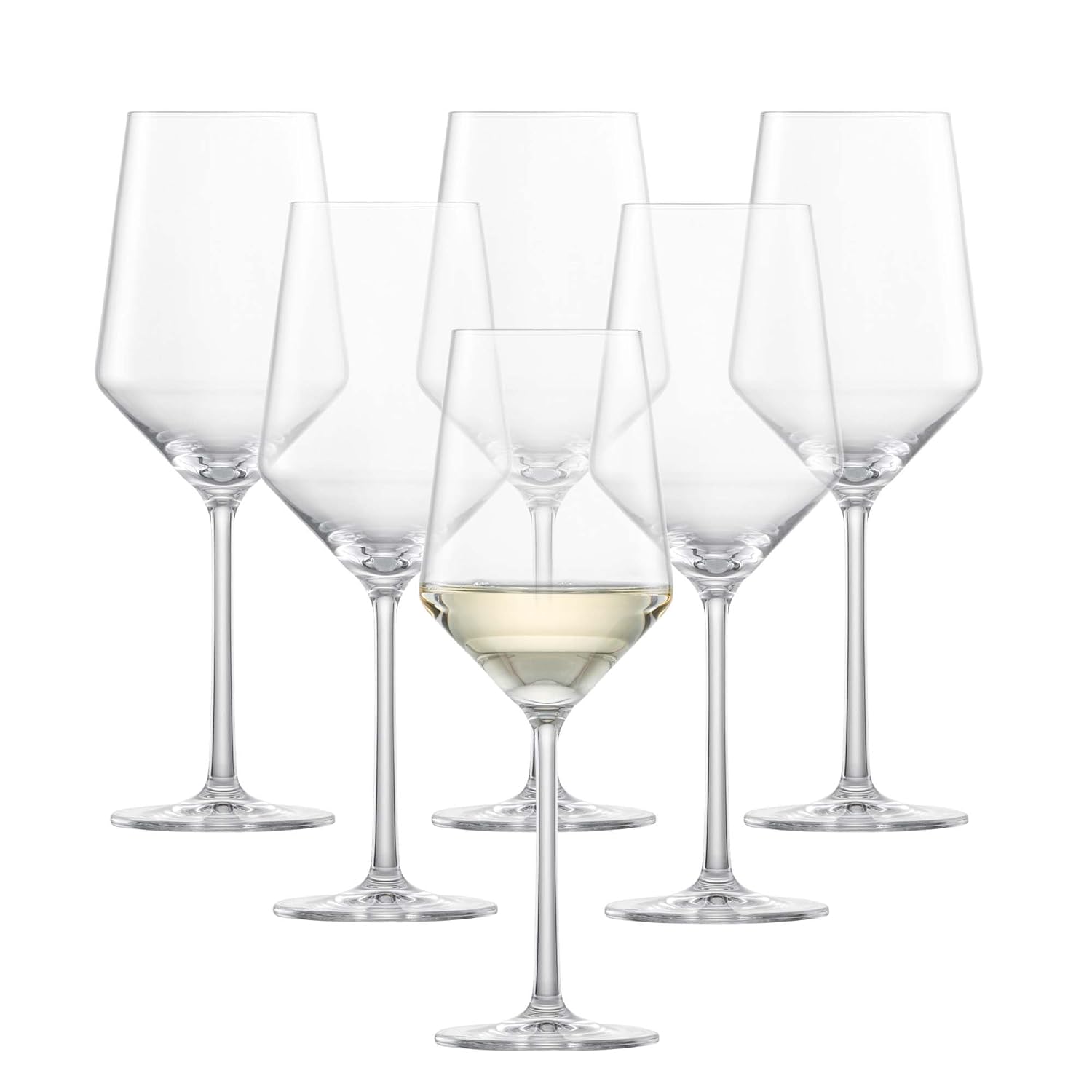 ZWIESEL GLAS Pure Sauvignon Blanc White Wine Glass Set of 6 Graceful Wine Glasses for White Wine Dishwasher-Safe