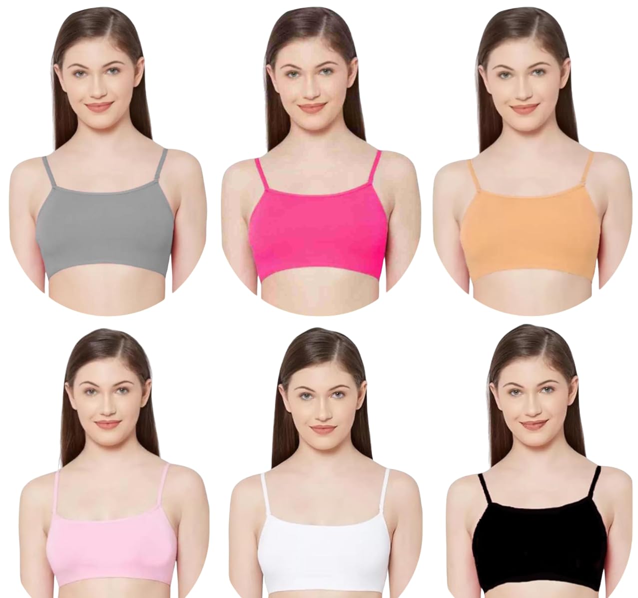 AASHU Creation LIECRY Art Women's Cottton Non Padded Non-Wired T-Shirt Bra Magical Bra MULTICOLORANY Random Color Send Design No MG 82-picture-42