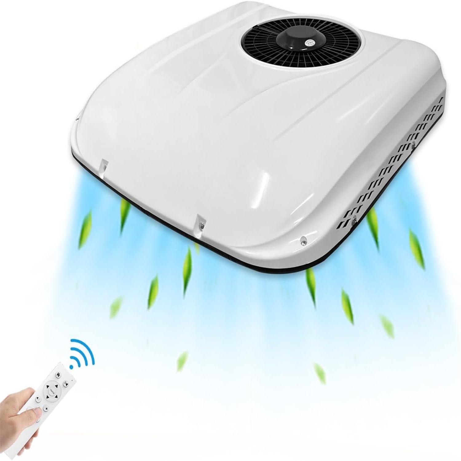 Climatizzatore da Tetto per Camper 12 Volt, condizionatore da 7000 BTU 24 V per Camper, Raffreddamento rapido, condizionatore da Tetto per Camper, per Furgone, Camper, Yacht,12V