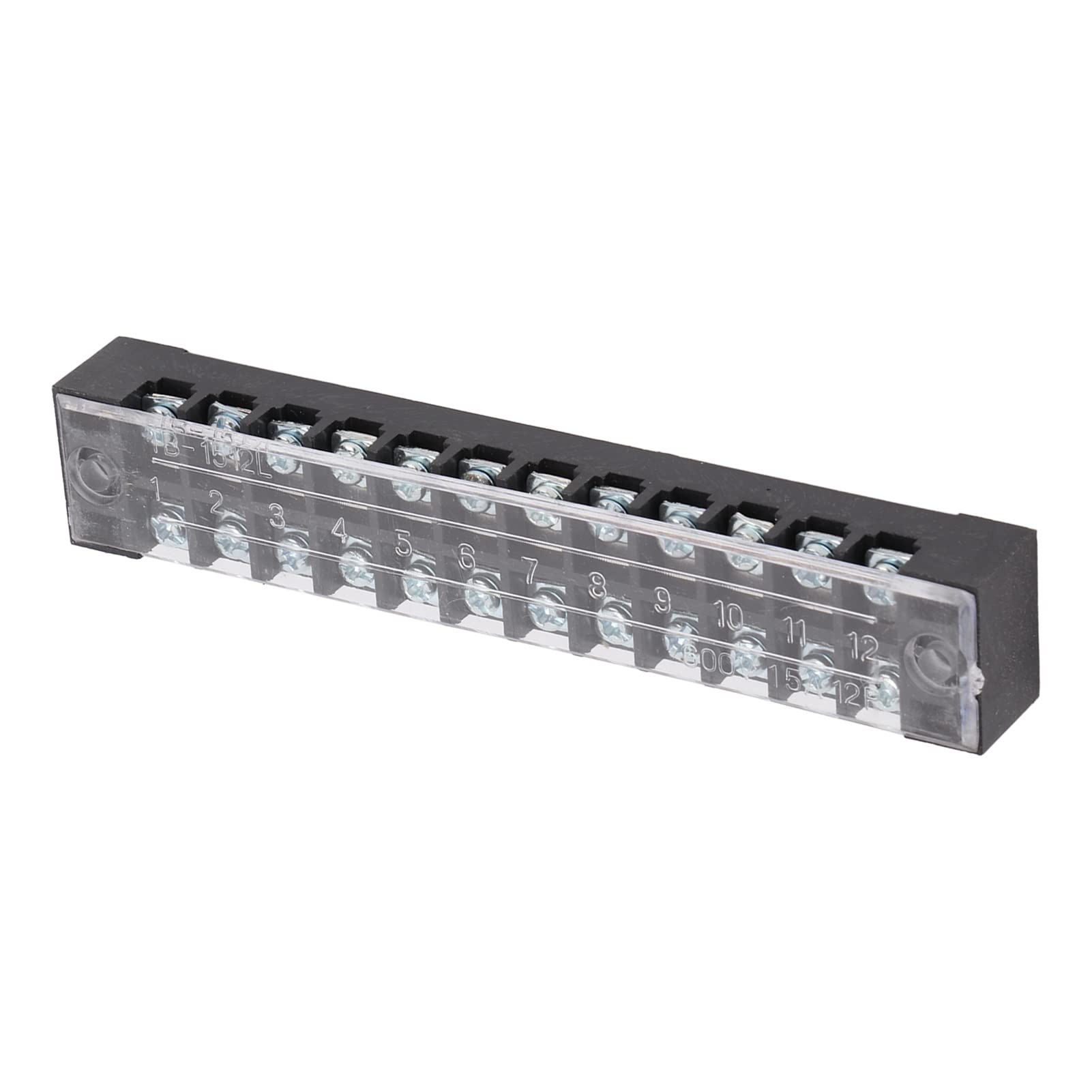 Fafeicy 15A 600V Klemmenverteilerblock, 12 Sektionen Verzinkte