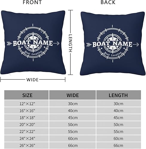 Vista 89 de Almohada lumbar de ancla náutica personalizada Funda de almohada de barco náutica Funda de almohada náutica Regalo de barco náutico, almohada