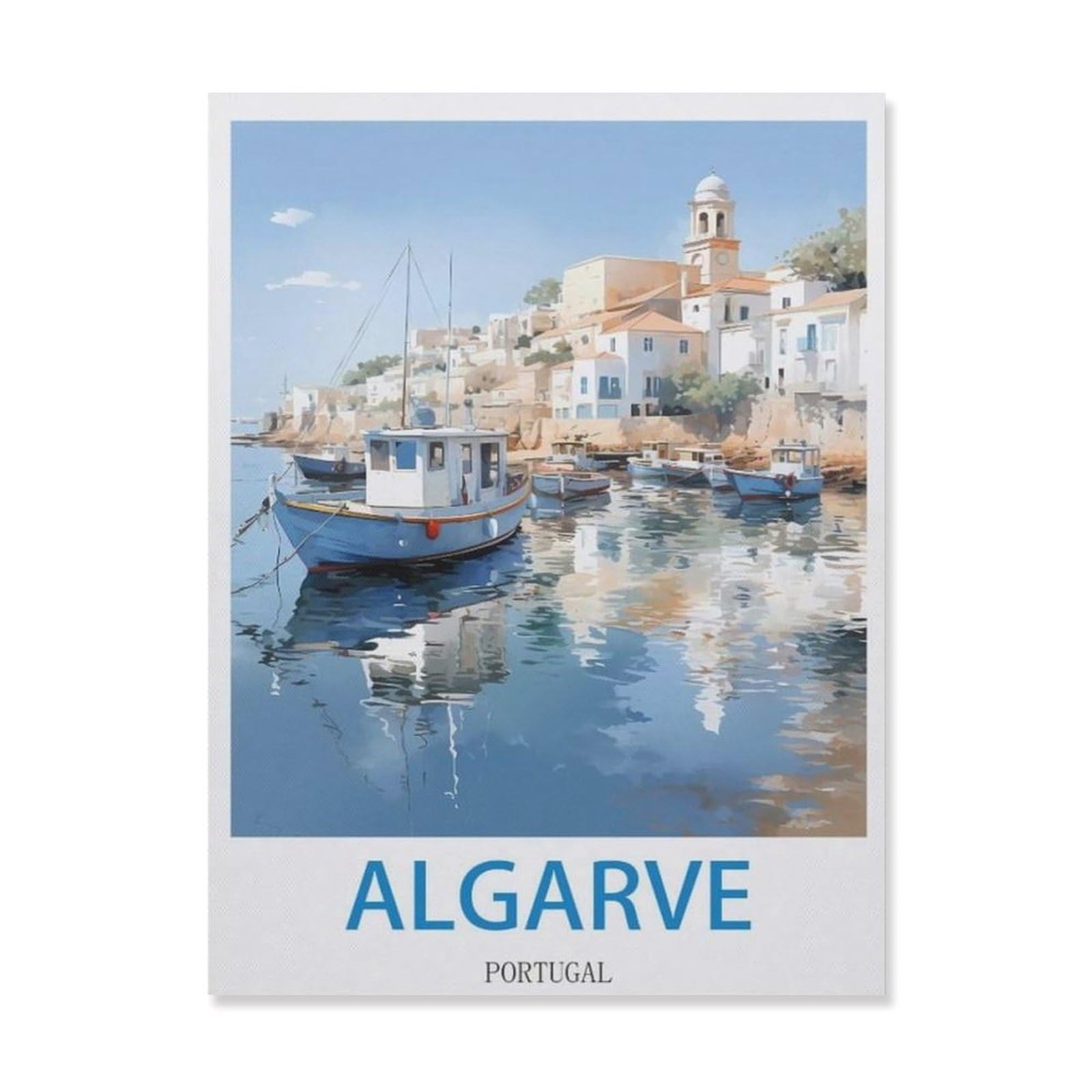 Metal Sign Tin Sign，Algarve Portugal(15x30cm）