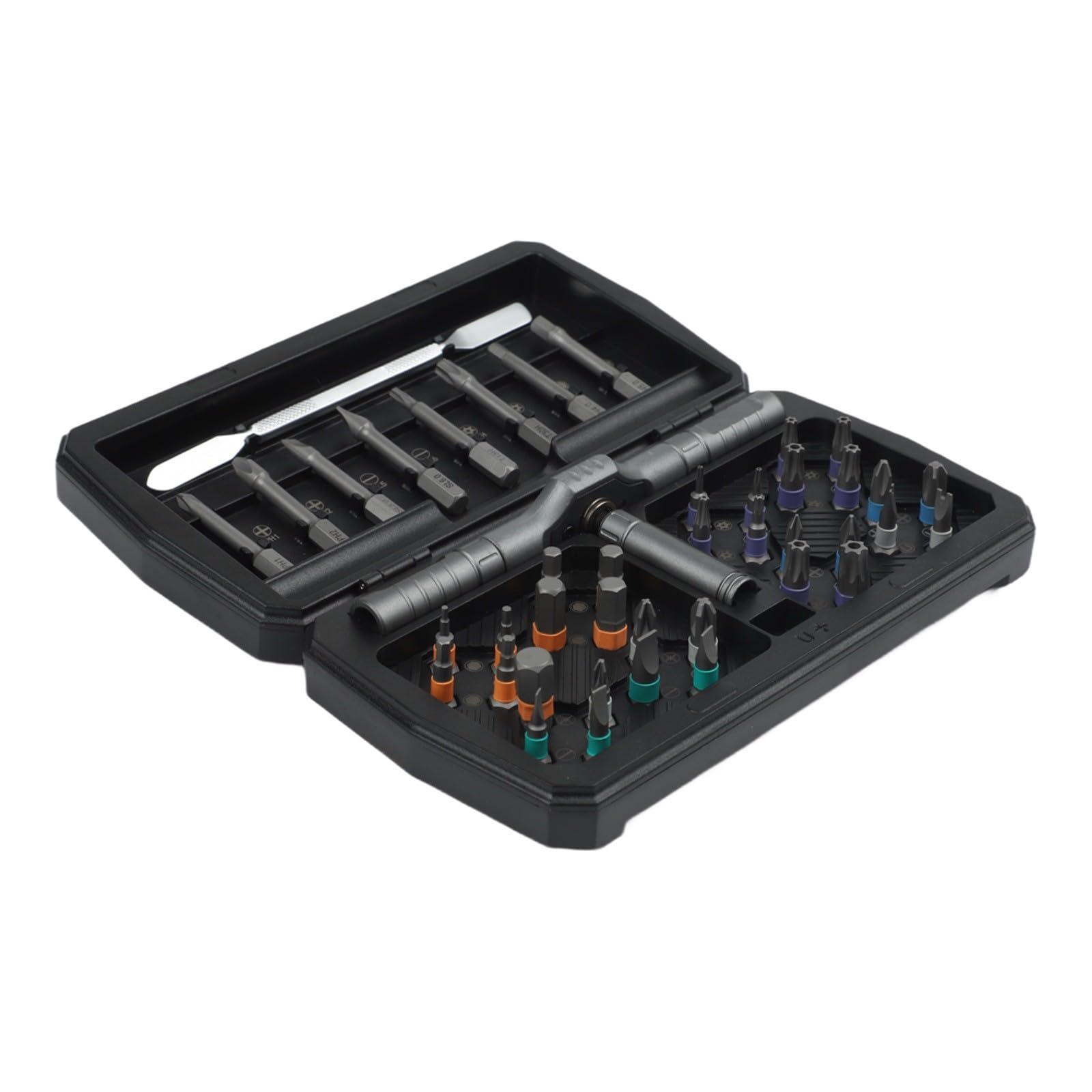 Kit de tournevis à cliquet 42 en 1 pour réparation et bricolage