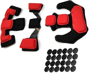 Airsoft Helmet Pads Set - Tactical Paintball Helmet Replacement Memory Foam Padding Kits for ACH Fast MICH MT IBH AF PASGT