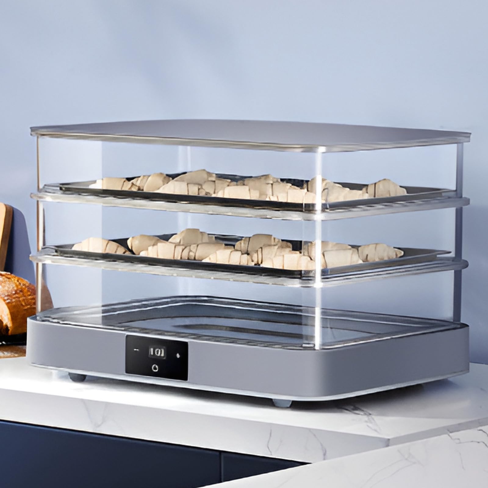 Macchina per lievitare l'impasto elettrica da 40 litri, scatola per lievitare il pane domestico, asciugatrice multifunzionale completamente automatica, temperatura regolabile 20~45 ℃