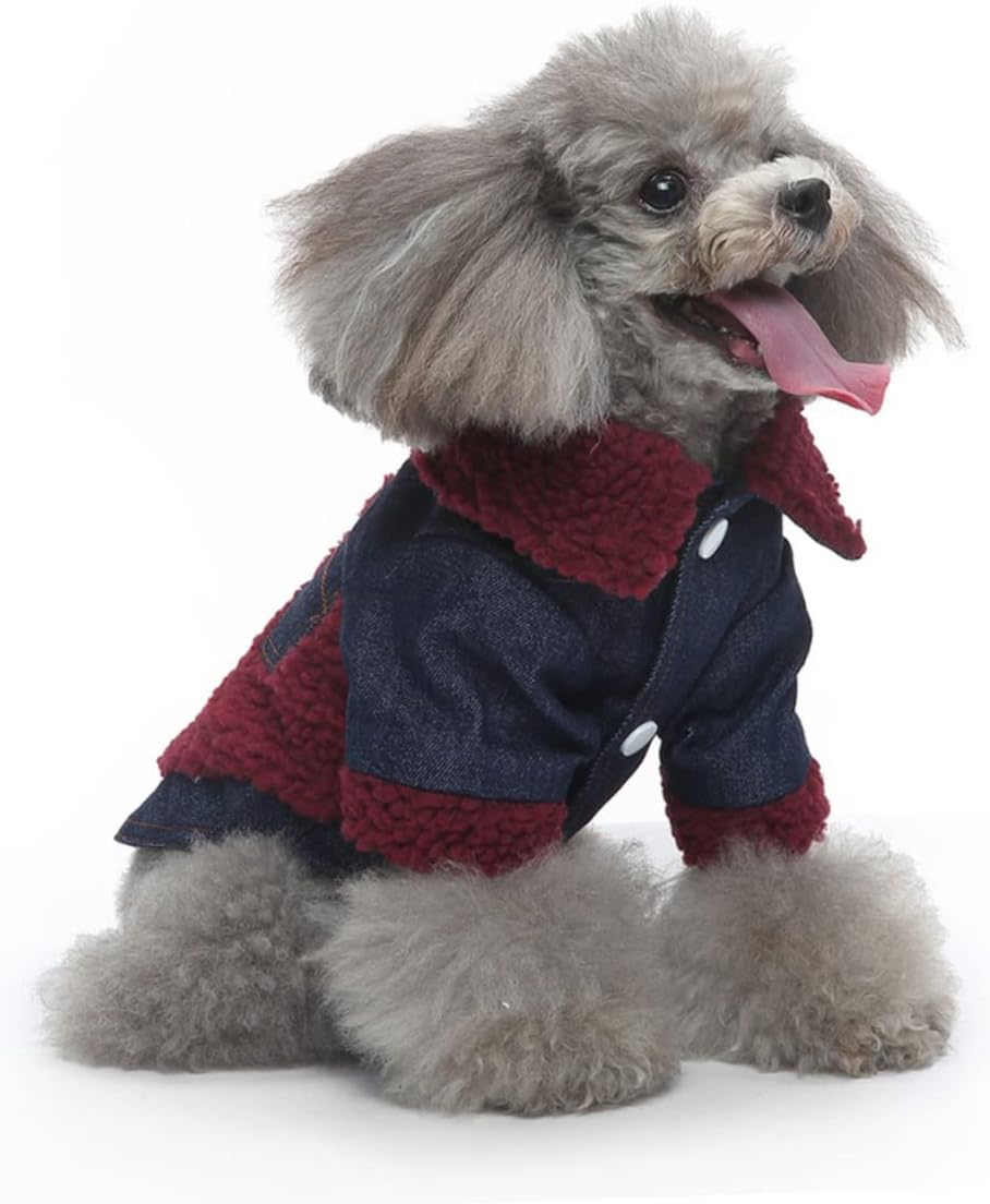 Angoily 3pcs Dog Coat Warm and Windproof Jacket for Dogs Stylish Pet Clothing for Cold Weather Comfortable and Easy to and Colors