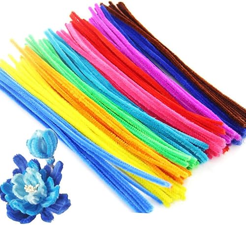 Miniatura 6 de Limpiador de tuberías para manualidades creativas, 100 unidades de tallo de chenilla esponjosa tallo de chenilla para niños para San Valentín DIY