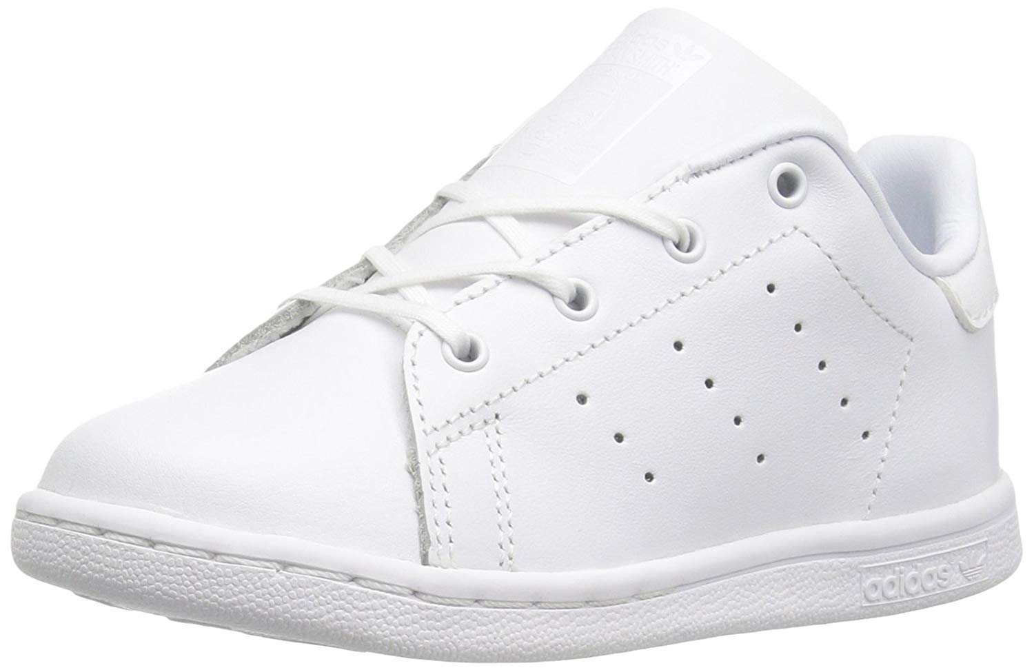 adidas Originals Kids Stan Smith Sneaker, White/White/White, 10 US Unisex Toddler
