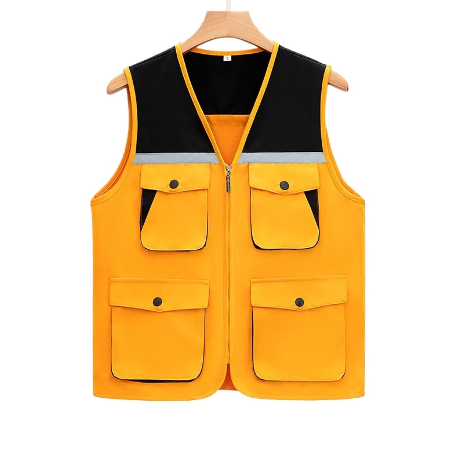Gilet De Travail Réfléchissant Multipoches (2 Pièces), Gilet De Sécurité Extérieur
