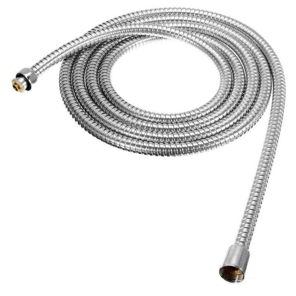 Manguera de ducha flexible de 3 metros de acero inoxidable color plata