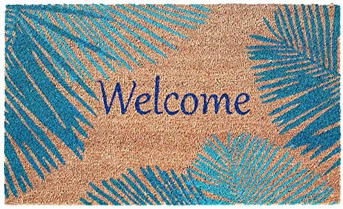 Liora Manne Natura Door Mat - Novelty Designs, Durable Natural Coir & Vinyl Back, Long Lasting Color, Foyers, Porches, Patios & Decks, Welcome, 2' x 3'