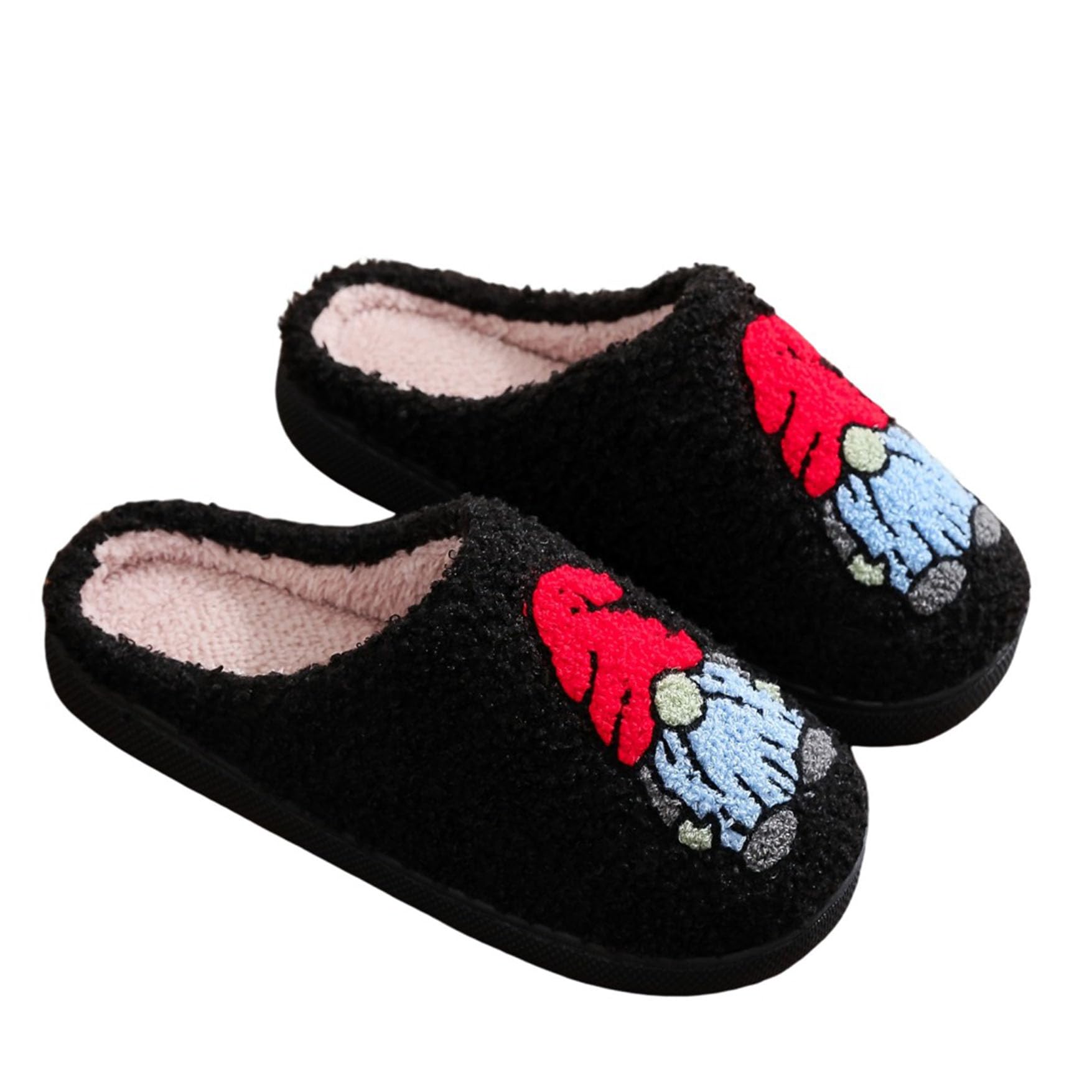 LNERIP Slippers Winter Womens Mens Fluffy Plush Slippers Animals Cute Cartoon House Slippers Cuddly Warm Shoes Indoor Outdoor Girls Women