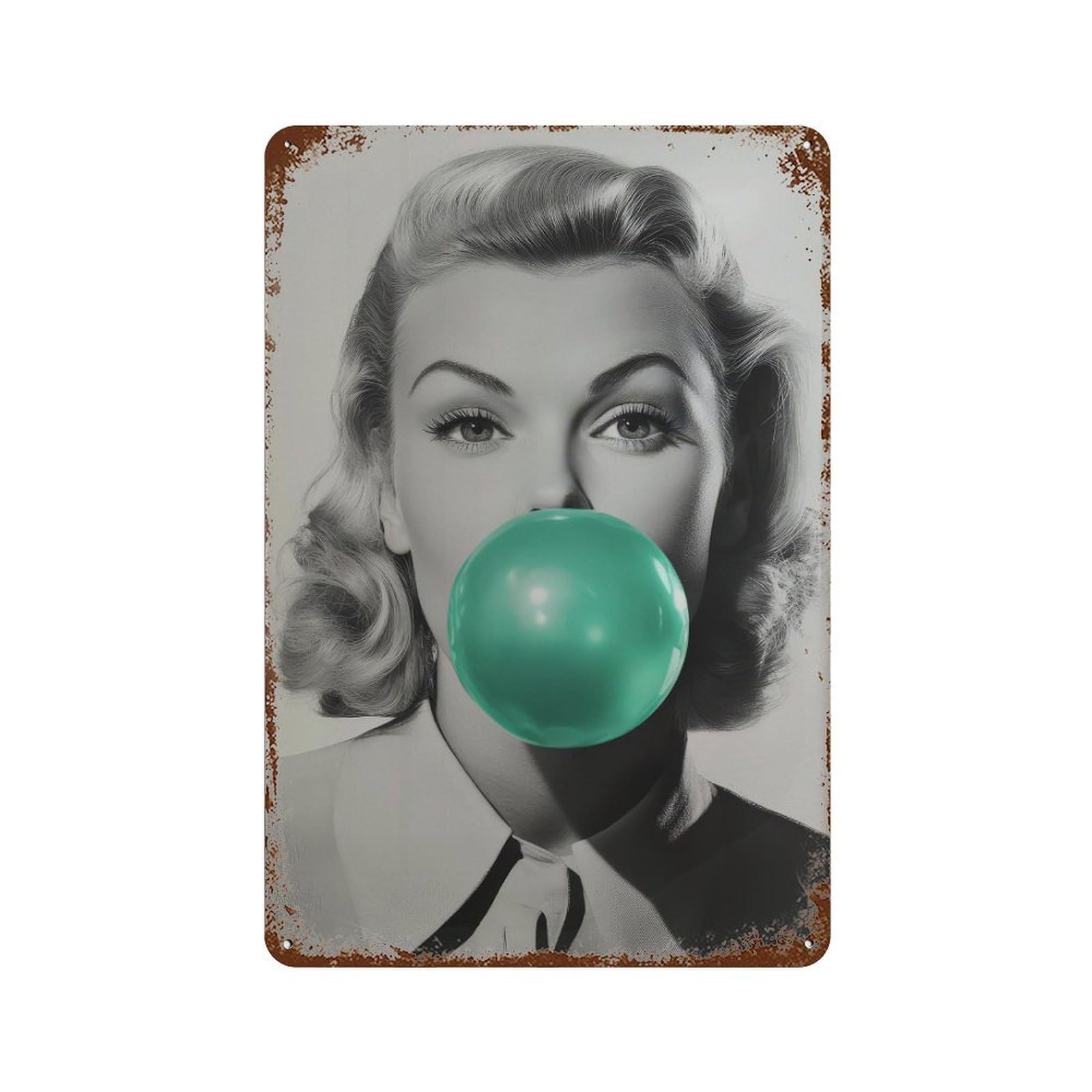 xiaoxiaoshen Pop Woman Wall Decor Art Metal Tin Poster Modern Home Decor Art Home Bar Shop Decorations Vintage Sign 30x20cm