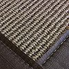 iCustomRug Zara Synthetic Sisal Collection Area Rug and Custom Size Runners, Softer Than Natural Sisal Rug, Stain Resistant & Easy to Clean Beautiful Border Rug in Chocolate 4' x 6' #1