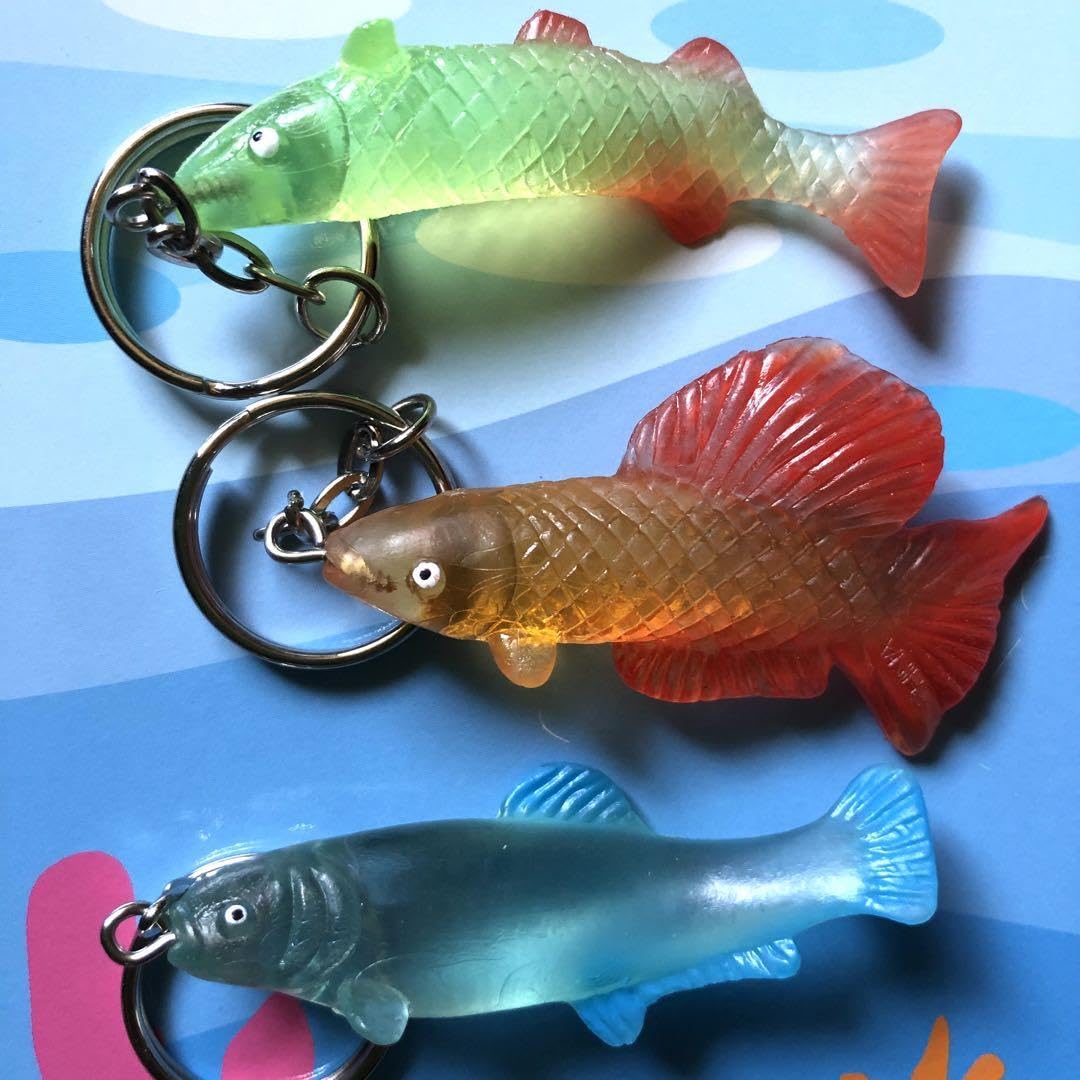 Amazon.co.jp: キーホルダー お魚おまとめ3点セット 魚キーホルダー  
