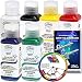6 Color - Testors Aztek Premium Opaque Semi-Gloss Acrylic Airbrush Paint Set with Color Mixing Wheel and How to Airbrush Manual