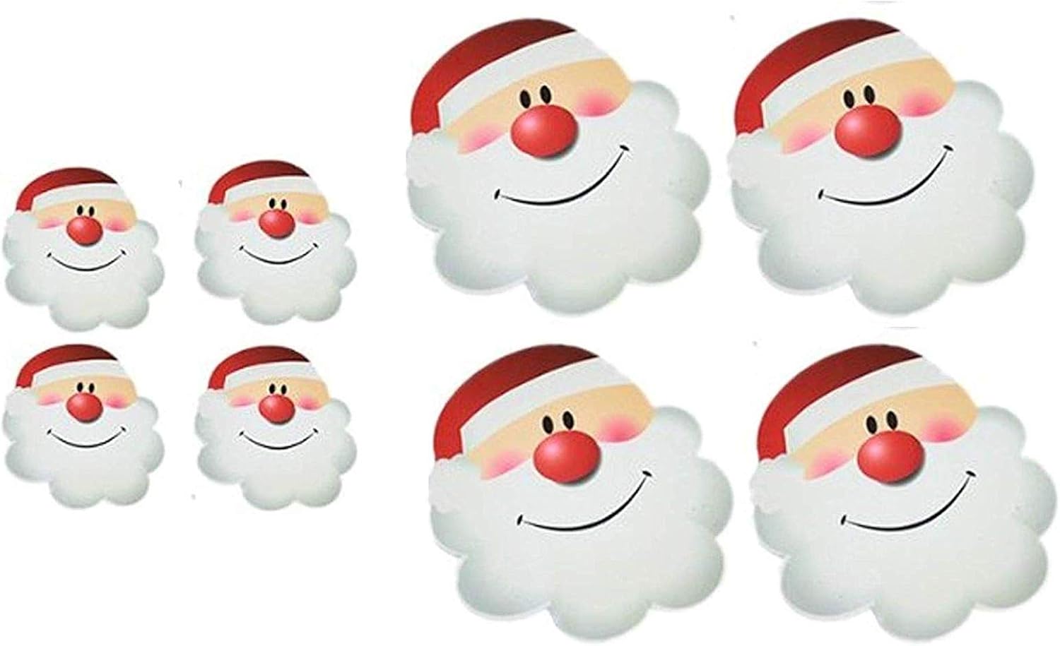 PMS International PVC Placemats & Coasters, Santa Face, Set of 4
