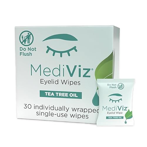 Miniatura 7 de Toallitas limpiadoras de párpados de árbol de té, 90 toallas de un solo uso, toallitas para pestañas y párpados para calmar la irritación de ojos