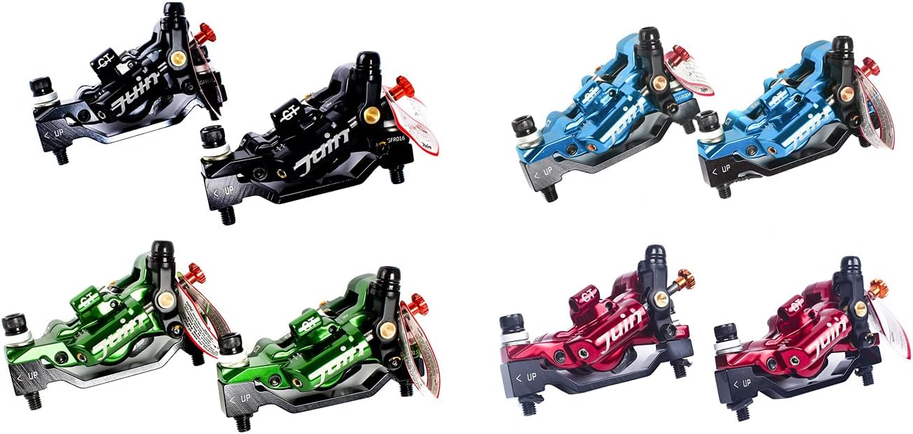 Juin Tech GT-P Hybrid Hydraulic Disc Brake Caliper Set - Post Mount - 4-Piston Power for Road, Gravel & CX