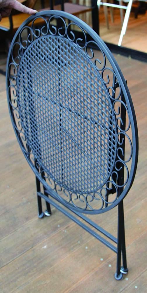 黒い鋳鉄製円形 アイアン テーブル 群馬 黒い形 アイアン テーブル 群馬