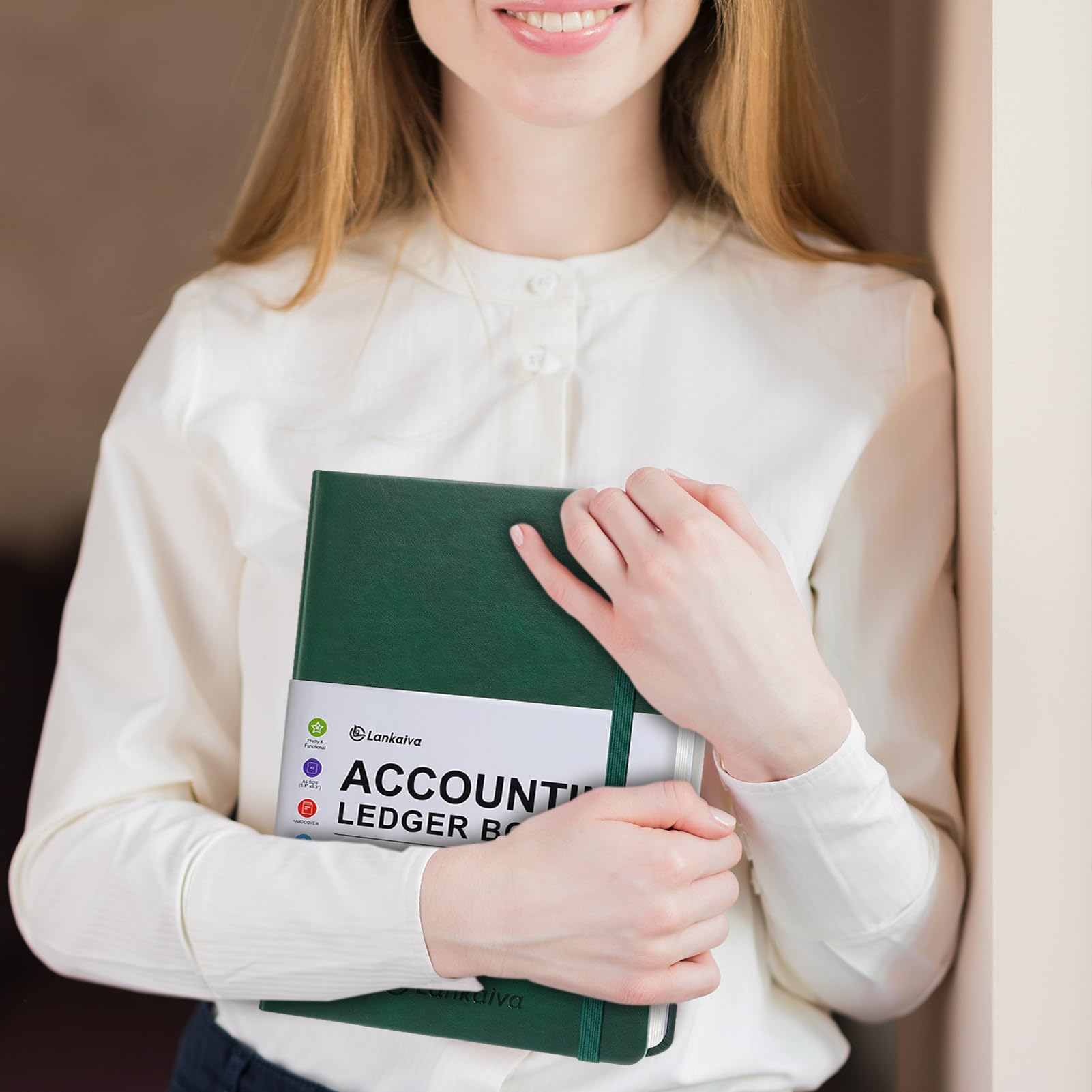 Libro de contabilidad – Libro de contabilidad para contabilidad personal y de pequeñas empresas, cuaderno de seguimiento de gastos para gastos, depósitos y saldos, libro de registro A5 para artículos
