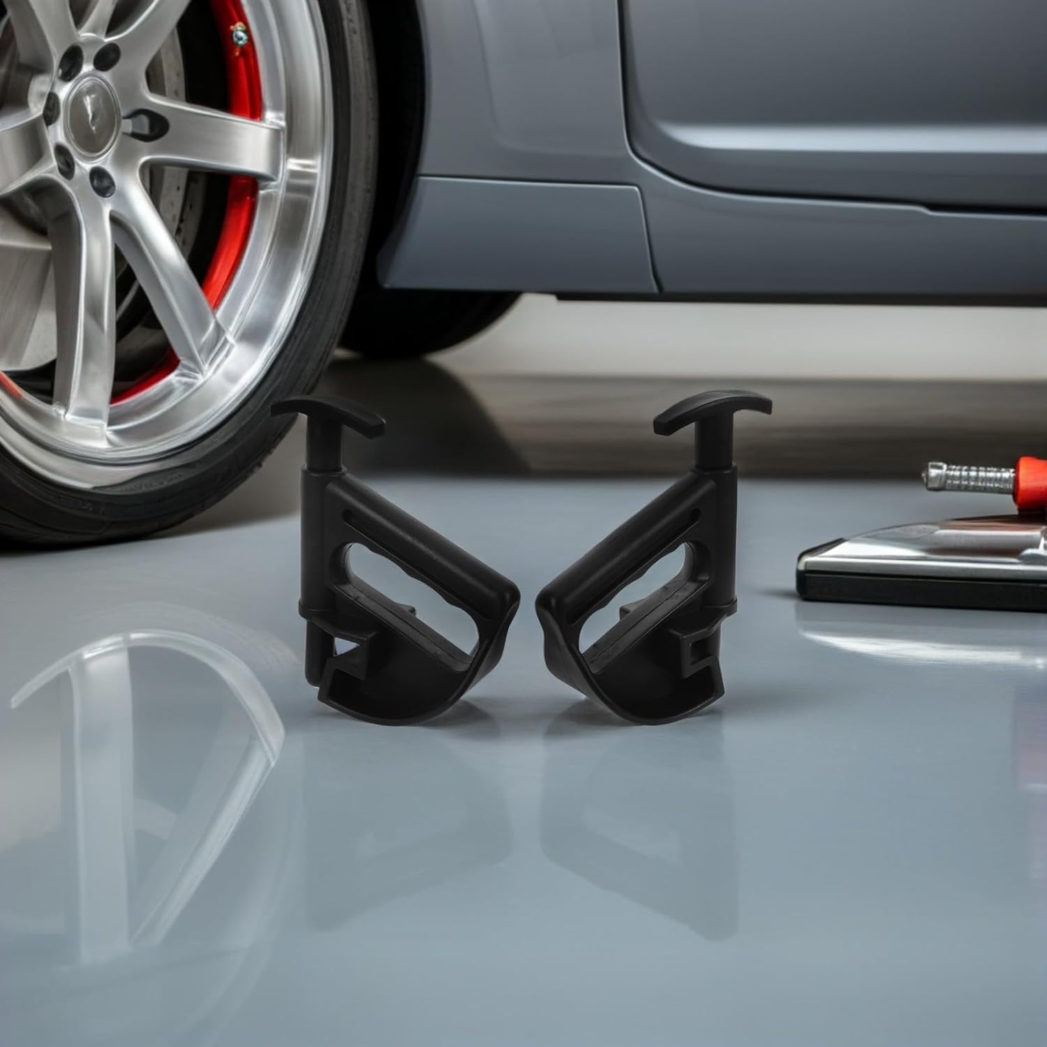 Manual Tire Changing Helper Tool for Vehicle Tires, Compact Plastic