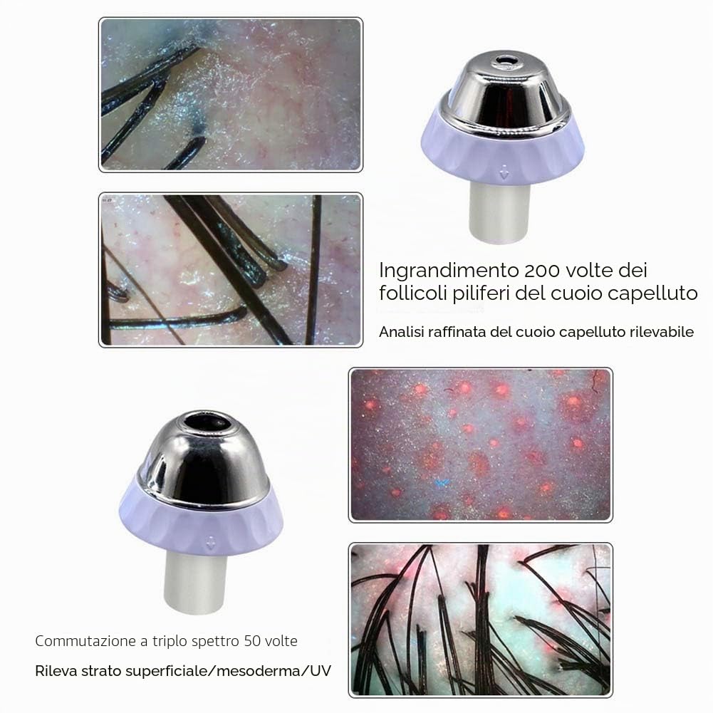 11 "Rilevatore del cuoio capelluto dei capelli della pelle del microscopio digitale dell'analizzatore della pelle Tester dei capelli per la cura dei capelli della pelle