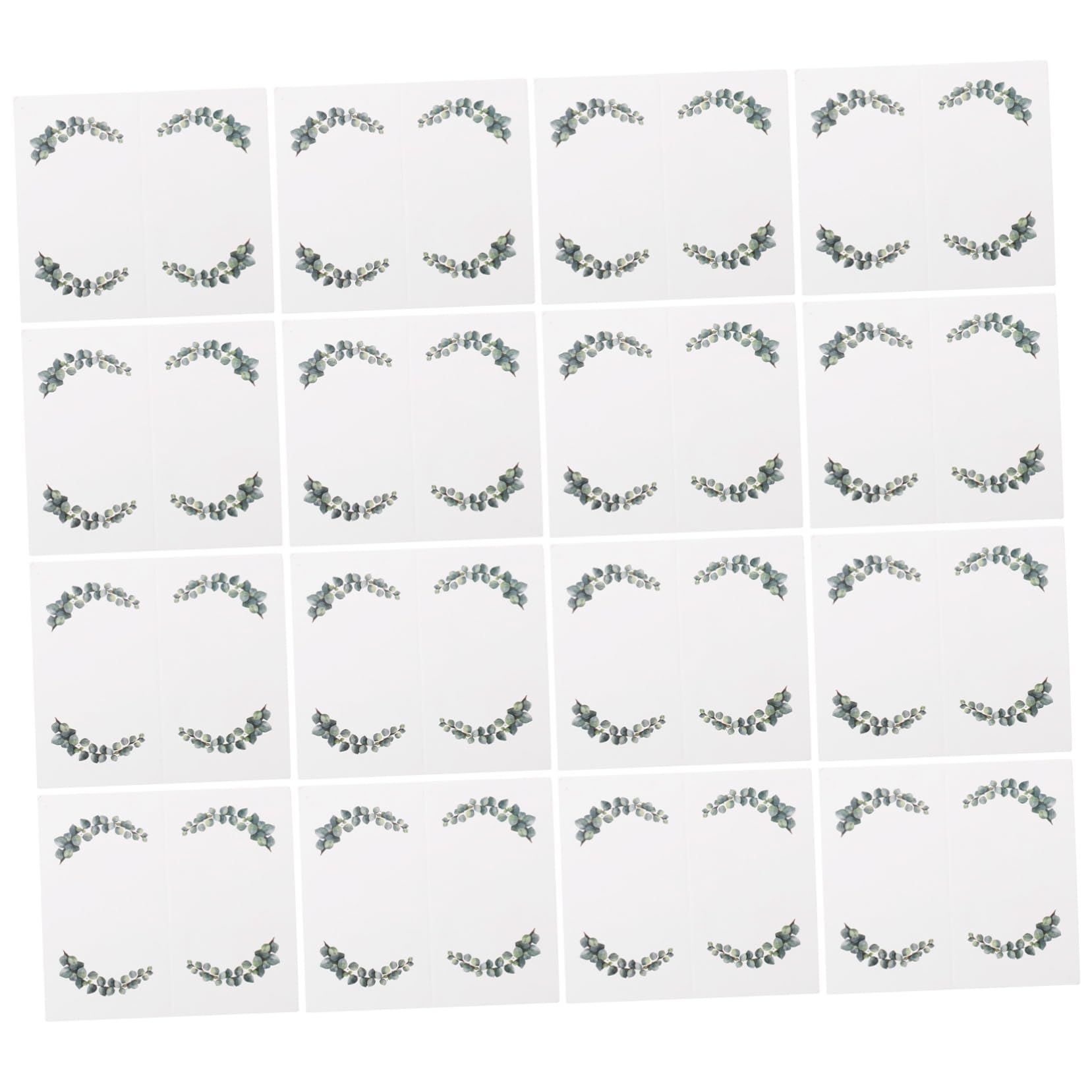Mobestech 3 Set Bigliettini Segnaposto Per Matrimonio Con Design Foglie Verdi Per Feste E Cerimonie Sicura E Leggera Per Gli Ospiti 100 Pezzi*3