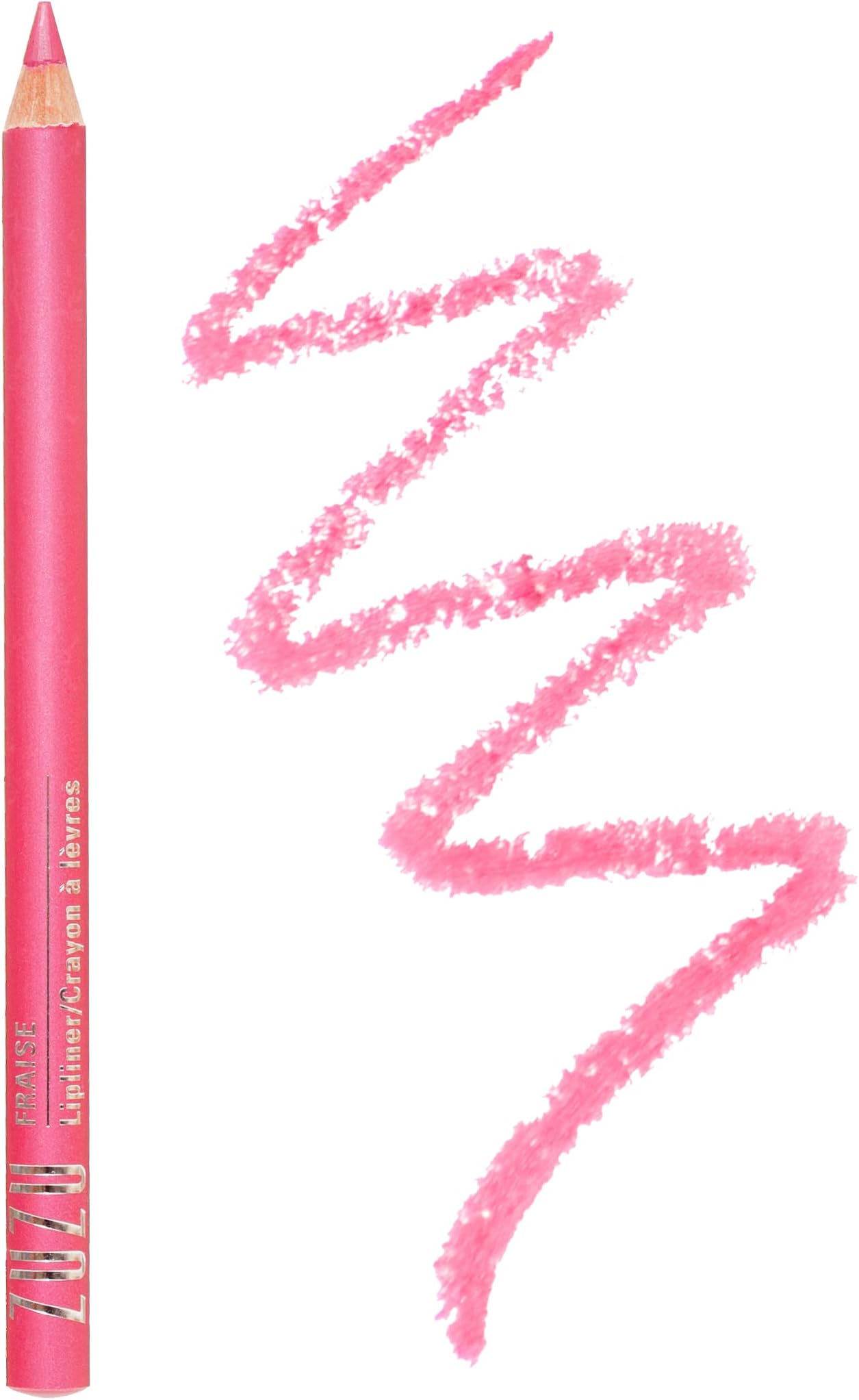 Zuzu Luxe Lip Pencil, Creamy Lipliner, long lasting, Infused with Jojoba Seed Oil and Aloe for ultra hydrated lips. Natural, Paraben Free, Vegan, Gluten-free,Cruelty-free, Non GMO, (1, Fraise)