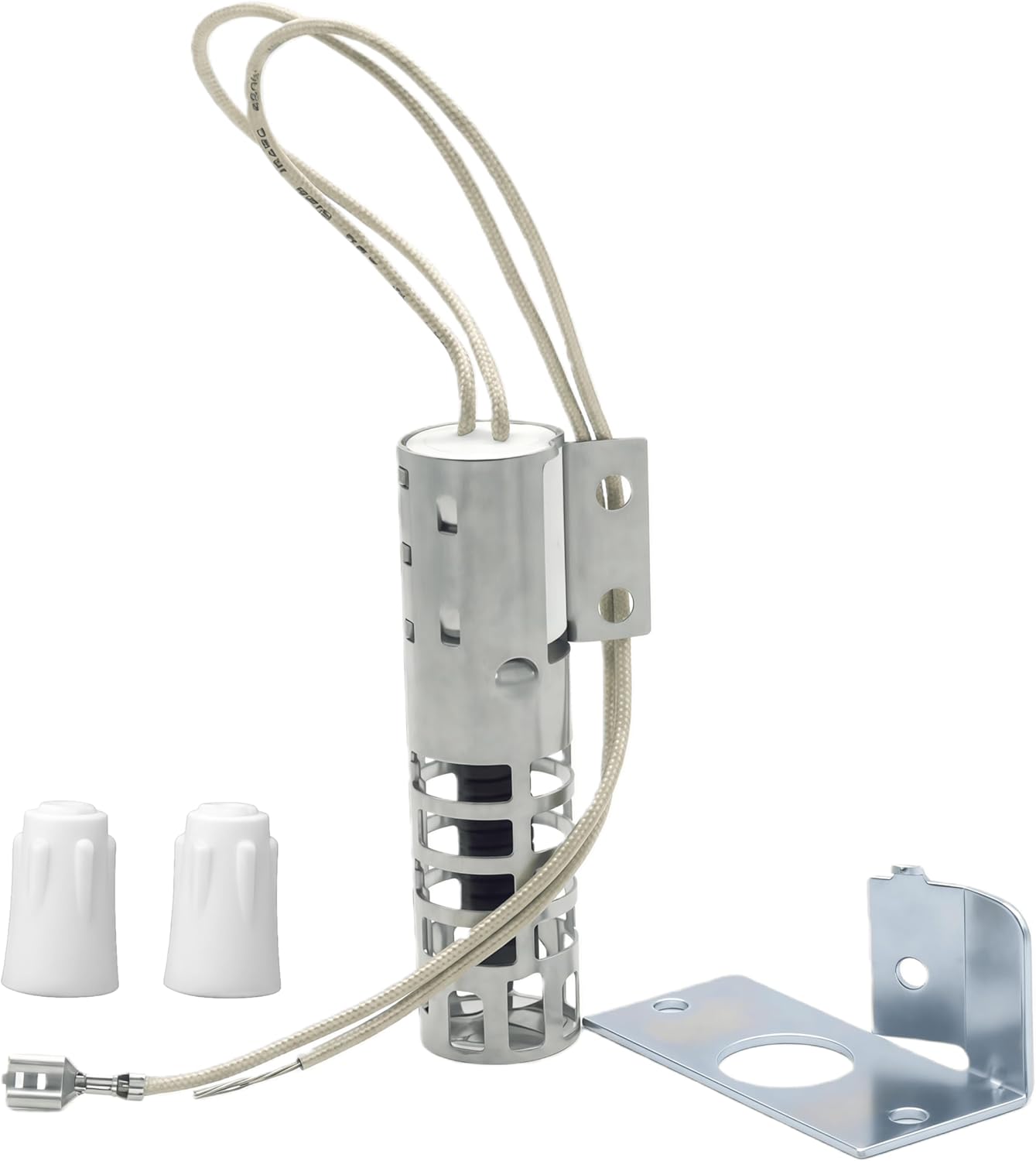 WB2X9154 Oven Igniter Replacement Parts Compatible with GE WB13K10027 WB13K3 PS243425 AP2014008 GR403 Round Gas Range Igniter（3-1/2 Inches Long 120V 2.5-3.0 A）