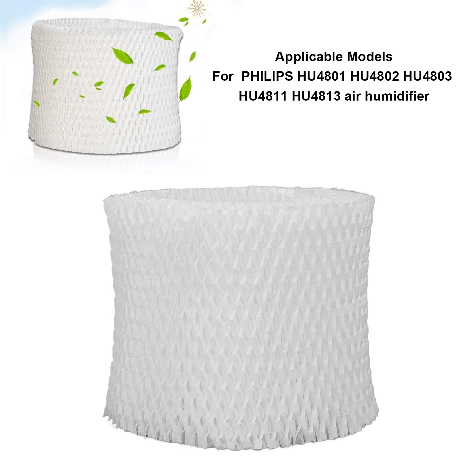Kufoo Humidifier Replacement Filter - Humidifier Wick Filter Replacement for HU4801 HU4802 HU4803 HU4811 HU4813