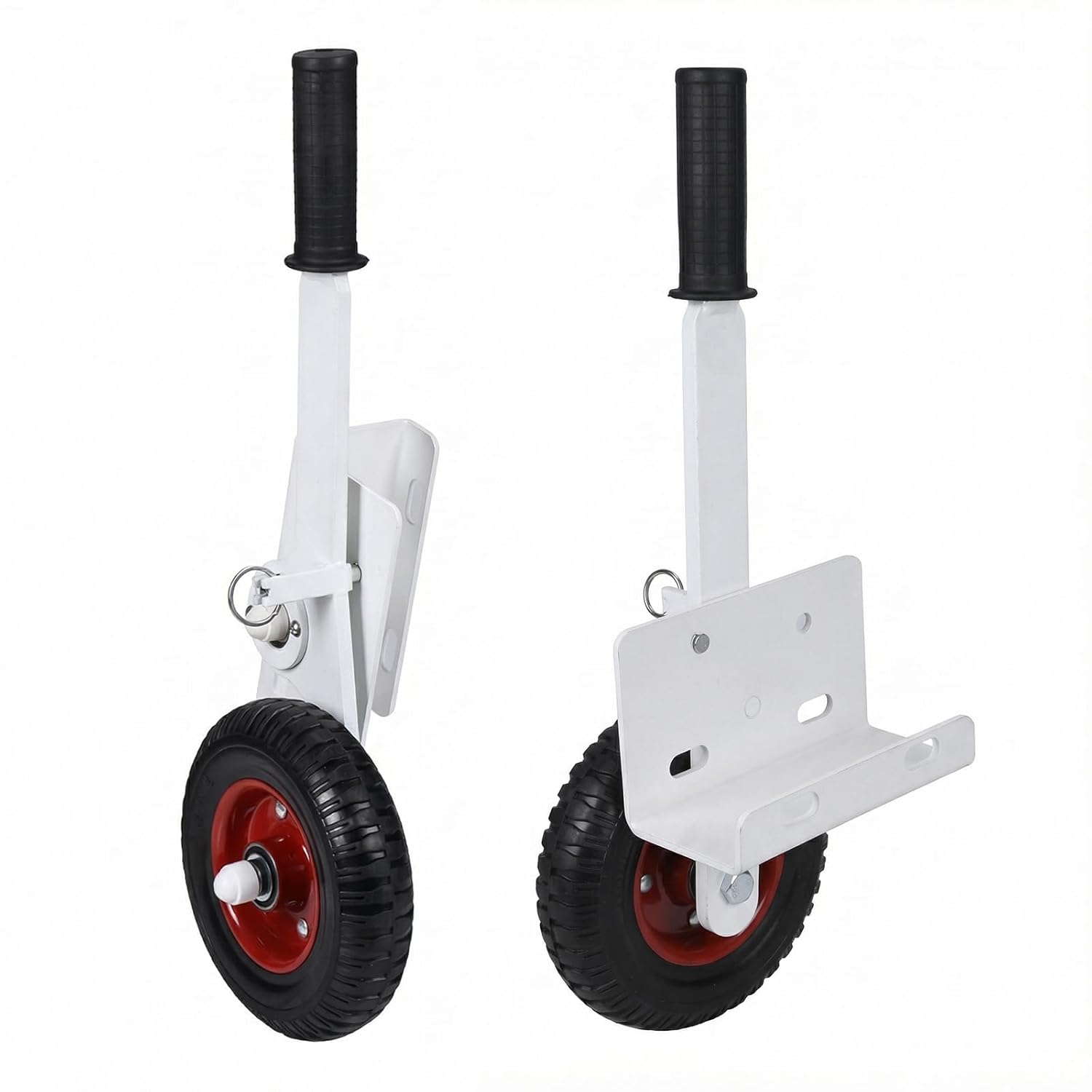 Soccer Goal Dolly with High Lift Wheels Rubber Tire Rotating Flip Over Mounting Wheel Kit 1300 Lbs Capacity for Portable Poultry Mobilization