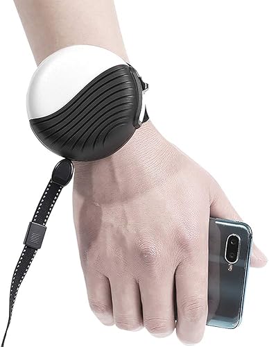 Correa retráctil para perro manos libres, correa de muñeca resistente de 360 sin enredos con cable fuerte de 8.2 pies y cinta de nailon reflectante,