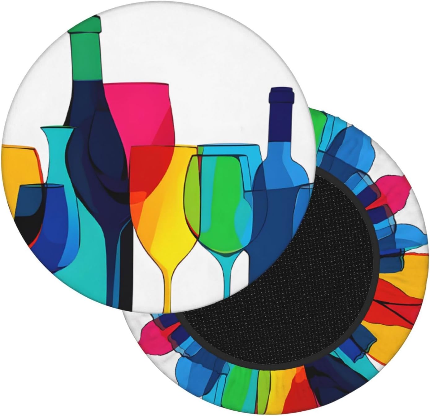 Round Bar Stool Seat Cover for Home Kitchen Dining Chair - 12 inch