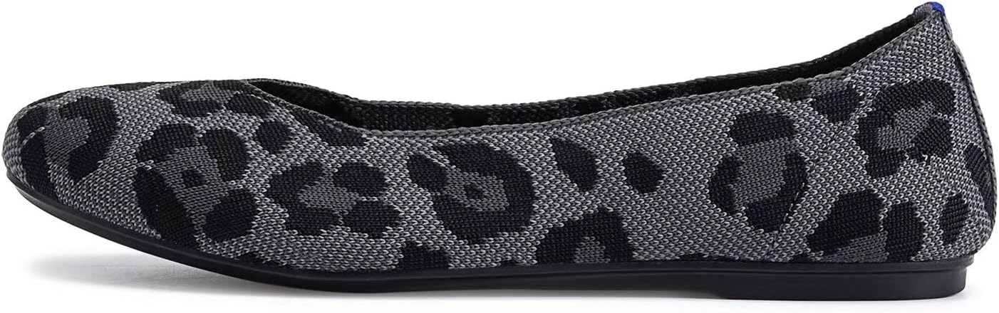 Frank Mully Women’s Ballet Flat Shoes Knit Dress Shoes Round Toe Slip On Ballerina Flats for Woman Low Wedge Comfort Soft - Image 6