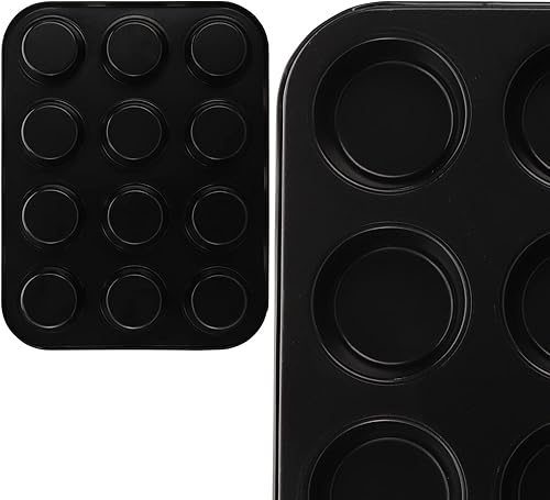 Vista 4 de Tebery Juego de 5 utensilios antiadherentes para hornear, incluye bandeja para galletas, molde para pan, sartén cuadrada, molde redondo para tartas