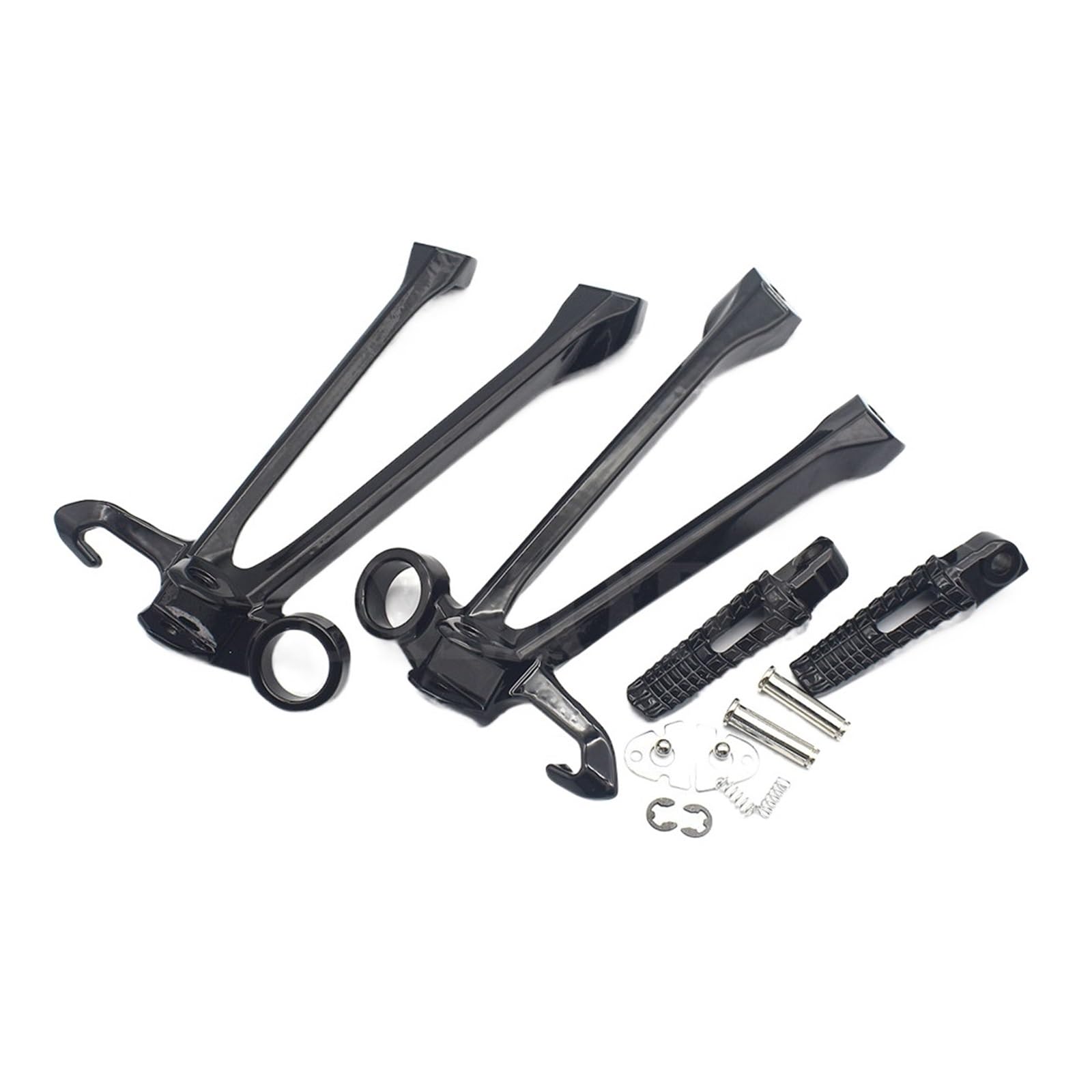 Pedane Poggiapiedi Per Suzuki GSXR1000 (2009-2016) - Staffe In Alluminio Anodizzato, Per Passeggero Posteriore