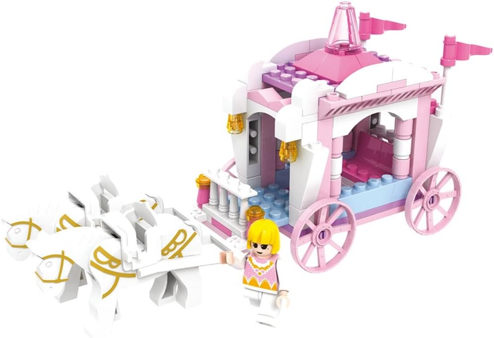 Assembled COGO Princess Carriage with horses and doll