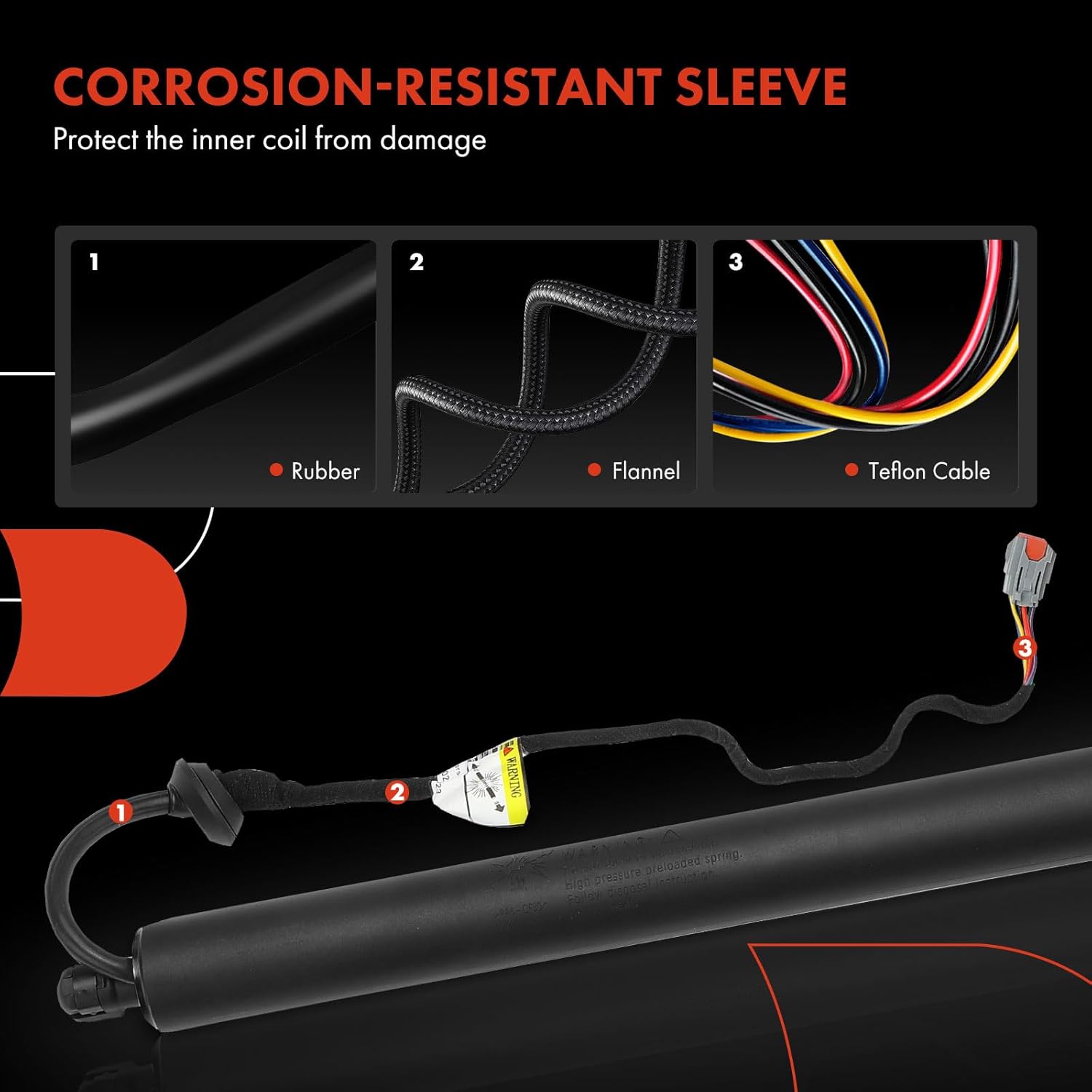 A-Premium Rear Left Hatch Power Lift Support Shock Strut Compatible with Lincoln Corsair 2020 2021 2022 2023