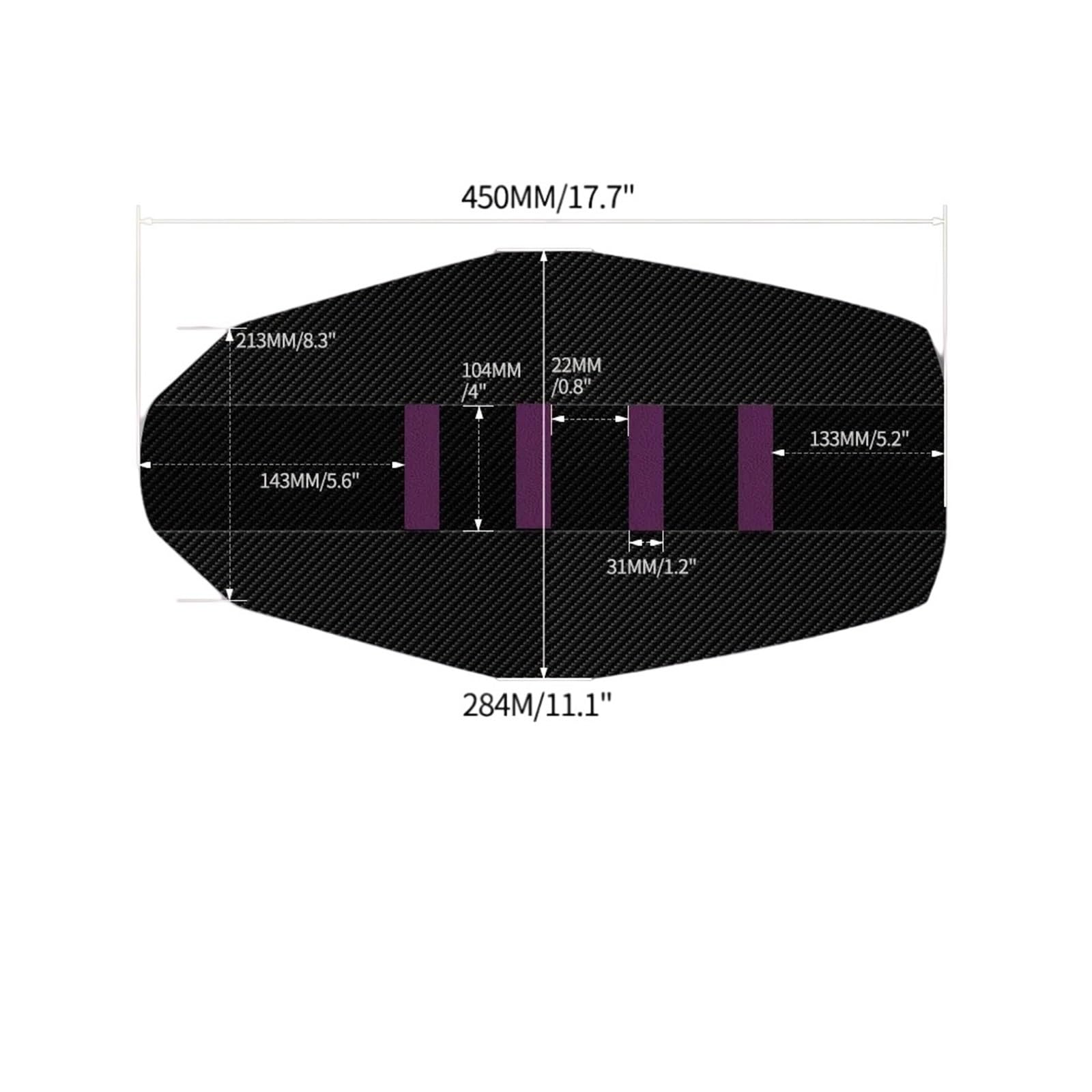 Funda para Asiento de Motocicleta Accesorios para Motocicleta, Fundas de Cojines Antideslizantes, Suaves a Rayas para Funda Asiento(Morado)