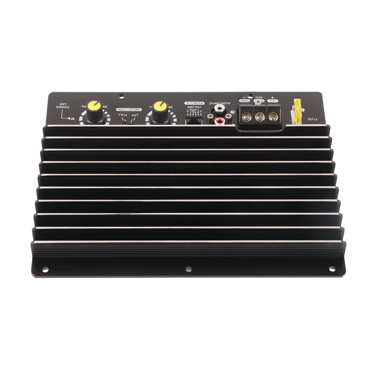 Keenso Auto Subwoofer Board di Bass Auto 1000W in Lega di Alluminio Ad Aluminazione Ad Alte Prestazioni per Amplificatore per gli Altoparlanti per 12v, Offre Intrattenimento Meraviglioso, la