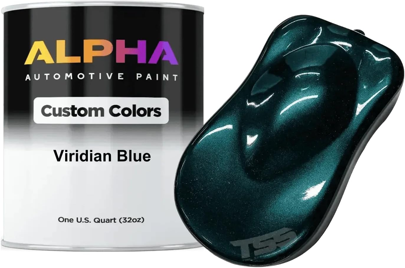 Viridian Blue Paint Basecoat Midcoat Quart (32oz) Ready To Spray (Medium Reducer)