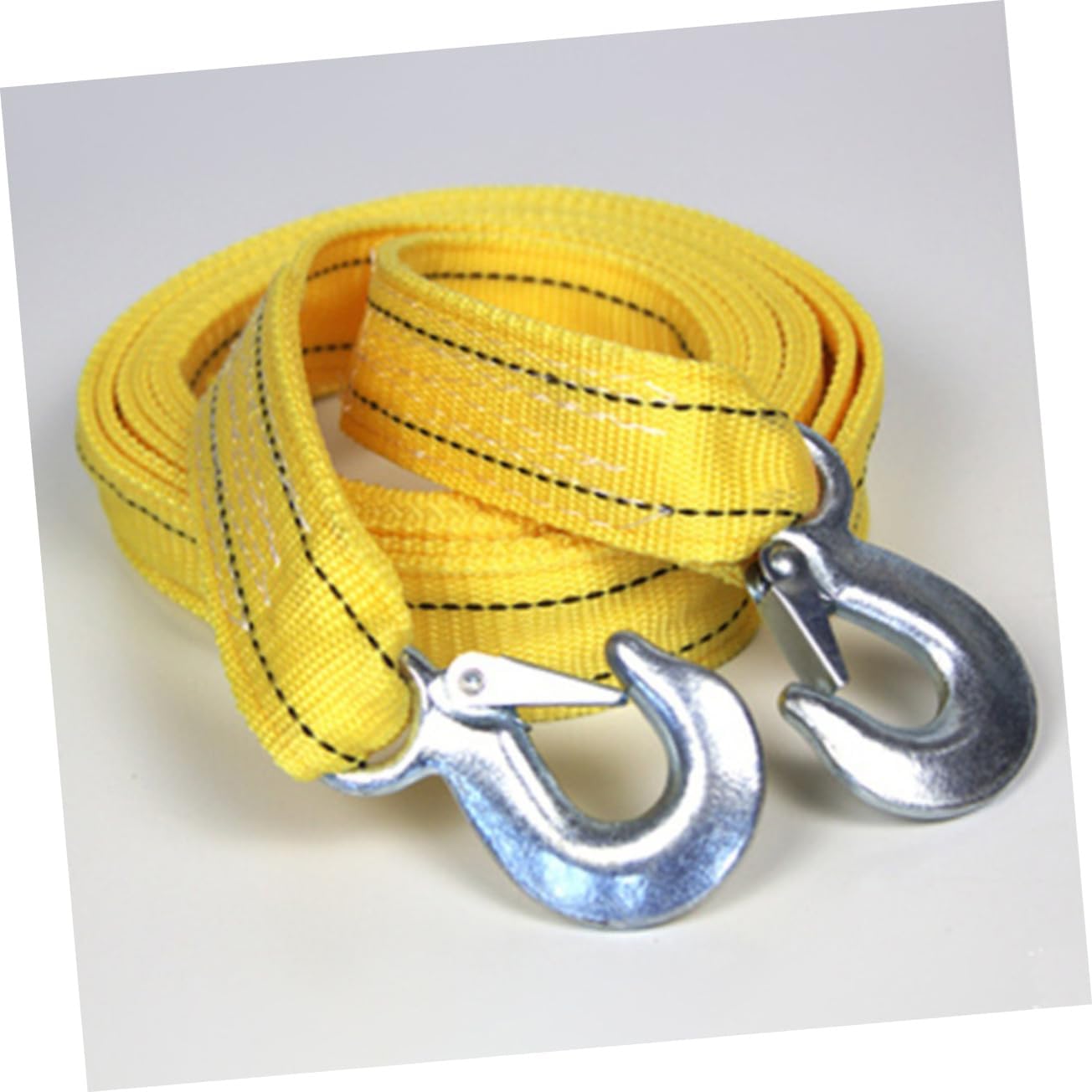 2pc Nylon Tow Strap Set, 3t Heavy Duty Car Pulling Rope