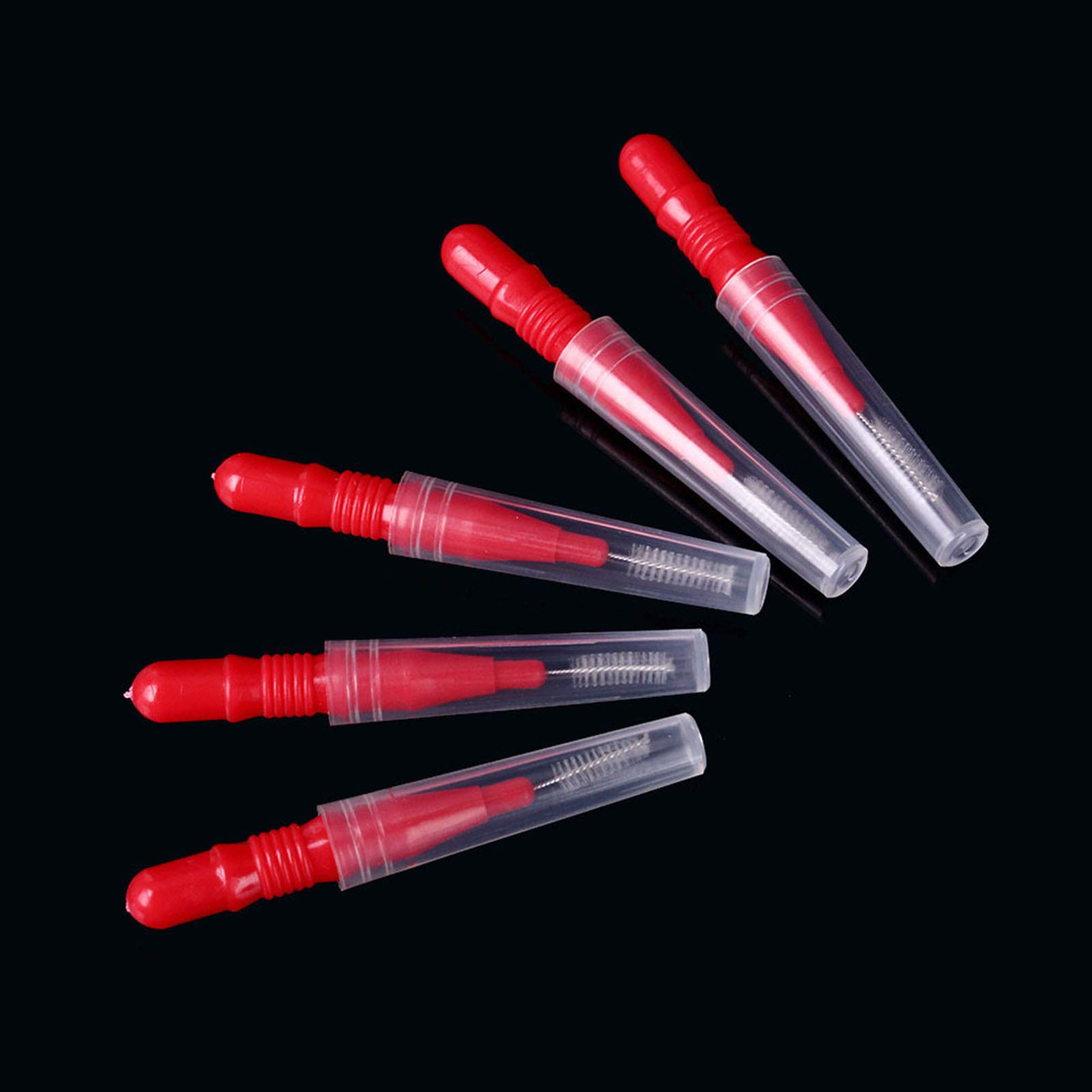 Dioche 50 Sztuk Zestaw Szczoteczka Międzyzębowa Guma nić Dentystyczna Miękka Plastikowa Szczoteczka do Zębów Wykałaczka do Czyszczenia Zębów Pielęgnacja Jamy Ustnej Dom Rodzinny podróż